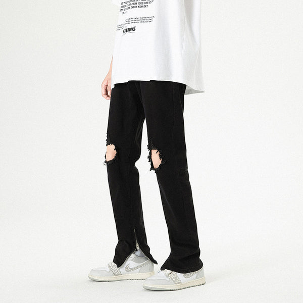 Fashion Personality American Ripped Jeans Men