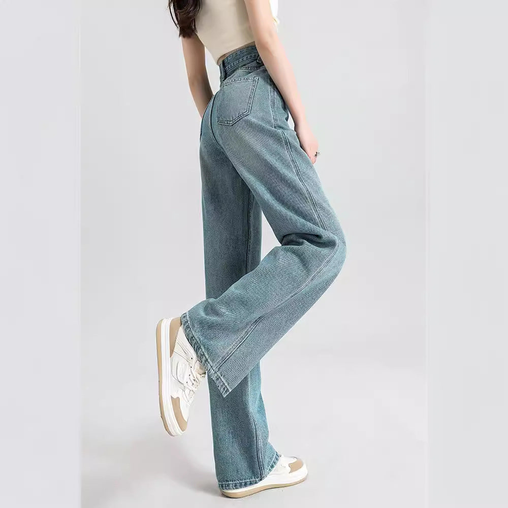Fashionable Narrow Wide-leg Jeans For Women