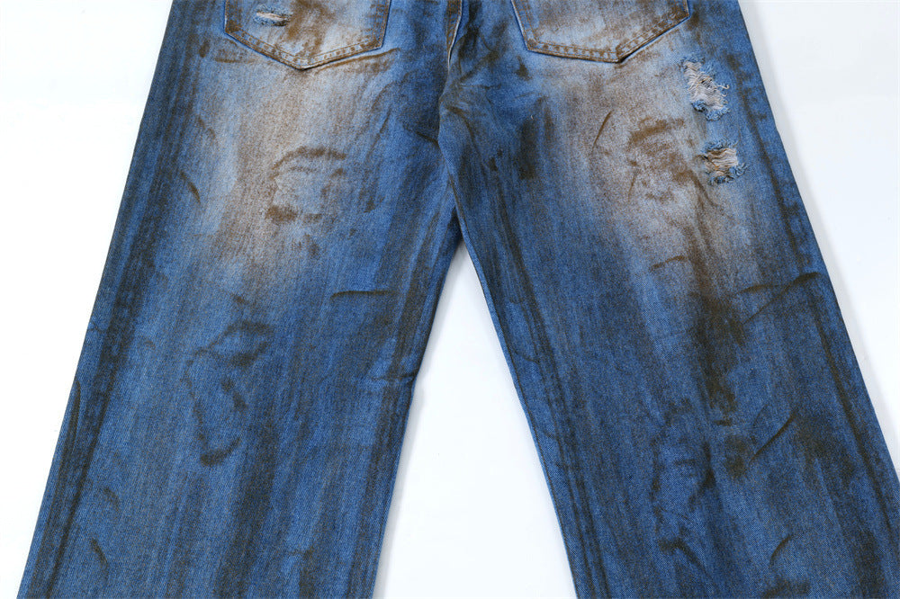 Fashion Holes Jeans For Men And Women