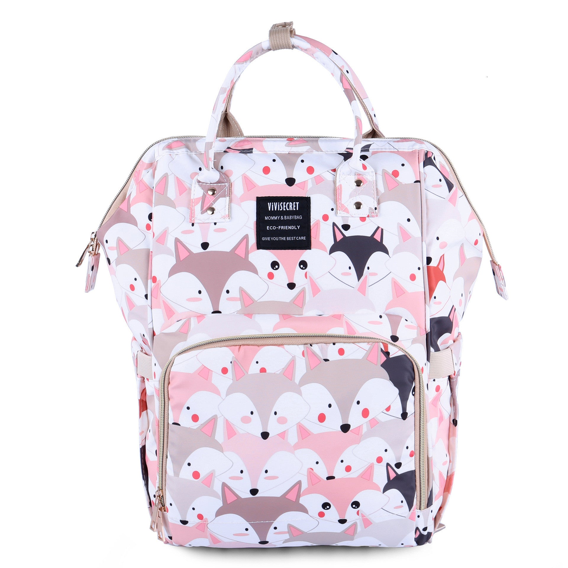 Printed multifunctional handbag