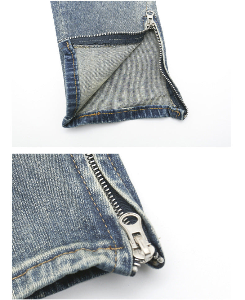 American High Street European And American Straight-leg Pants