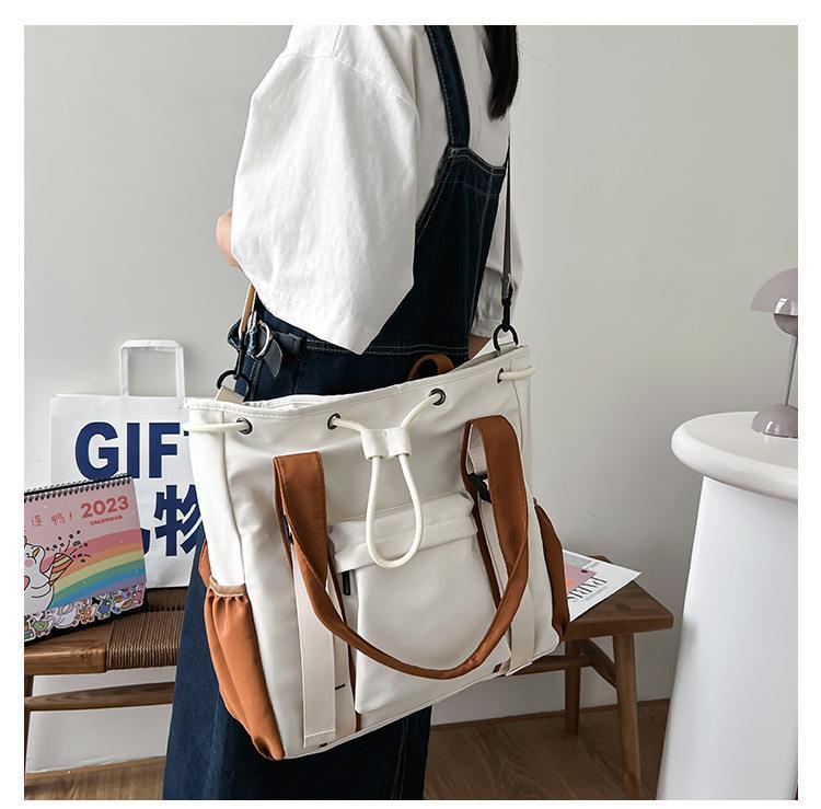 Large Capacity Contrast Color Handbag