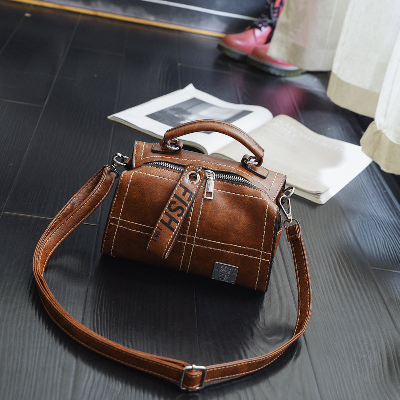 Trendy embroidery thread handbag