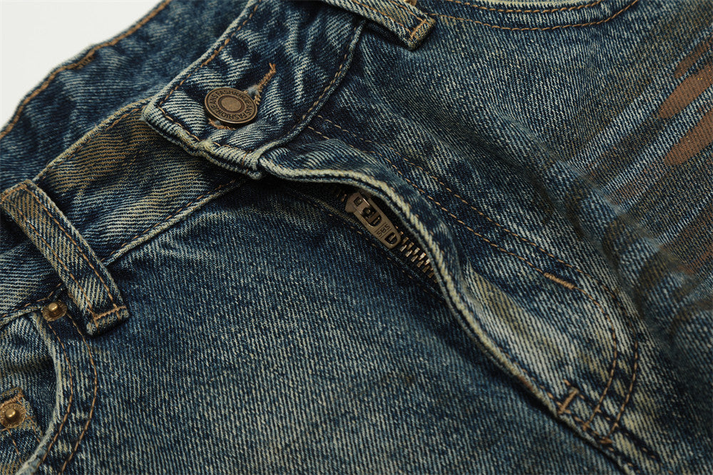 Heavy Industry Ripped Dirty Jeans Men
