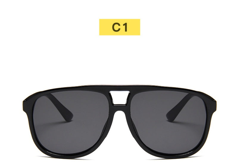 New Double Beam Big Frame Sunglasses For Men