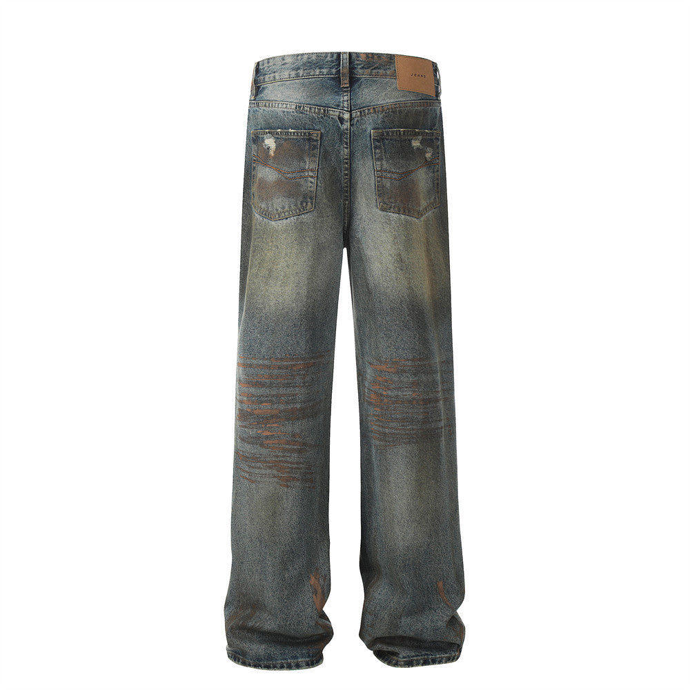 Heavy Industry Ripped Dirty Jeans Men