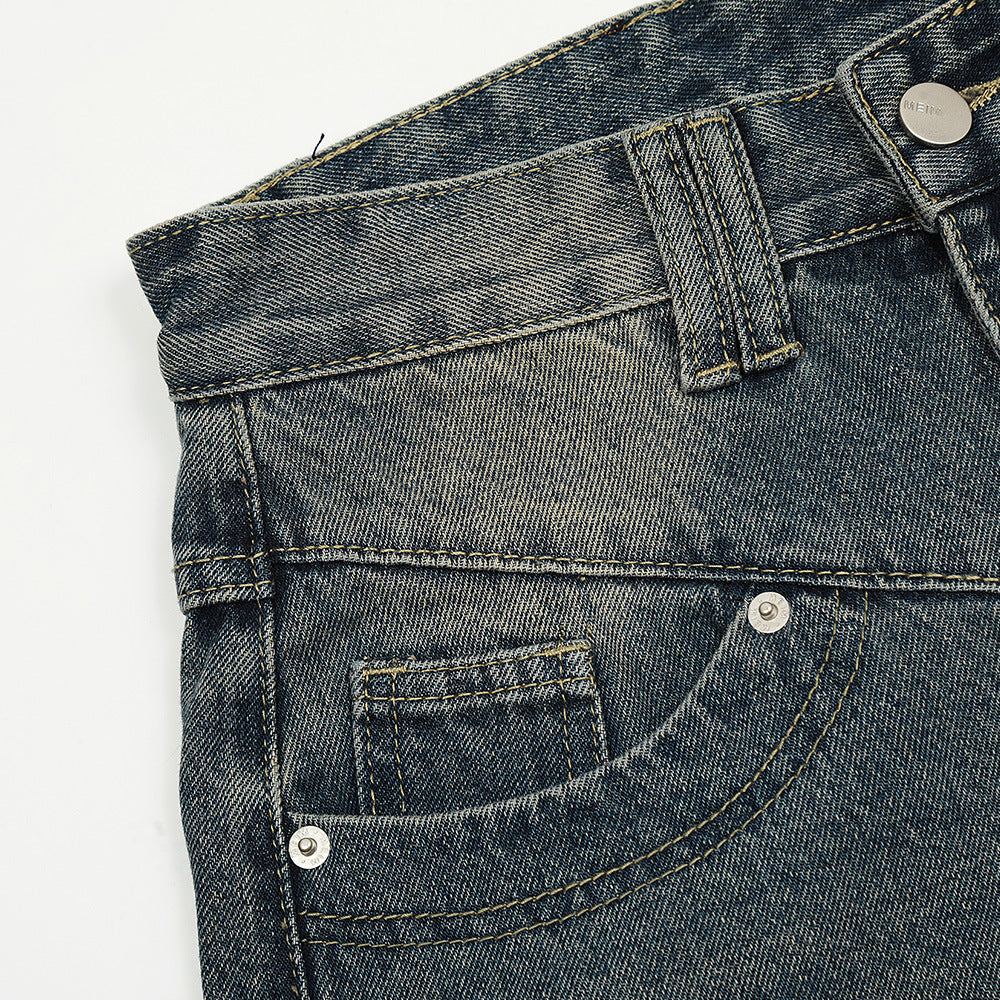 American Style Loose Wide Leg Jeans For Men