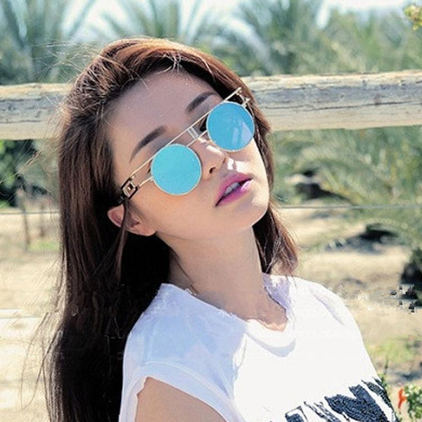 NewSteampunk Sunglasses Women Round Men Gothic Vintage