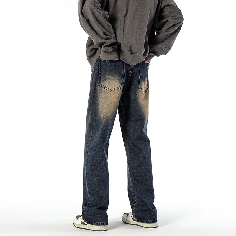 Retro Fashion Straight Casual Jeans For Men