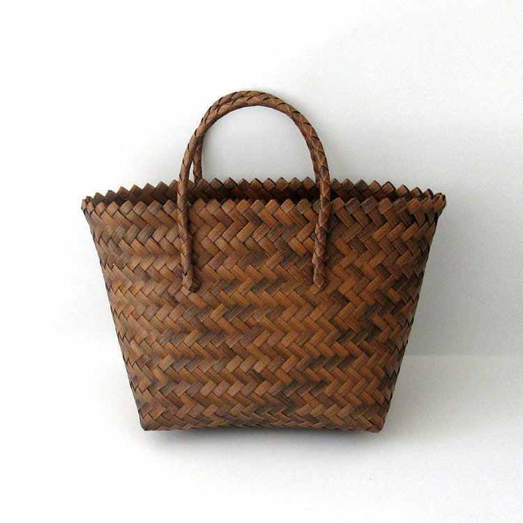 Women's Fashionable Woven Brown Handbag