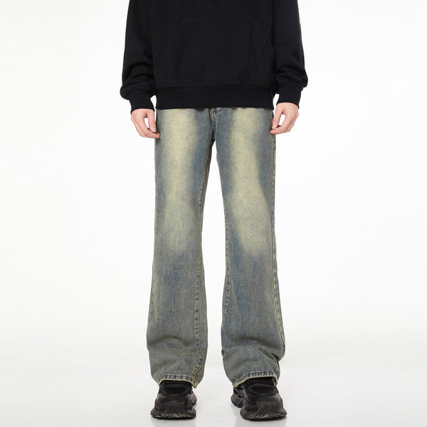 Washed Distressed Skinny Jeans For Men