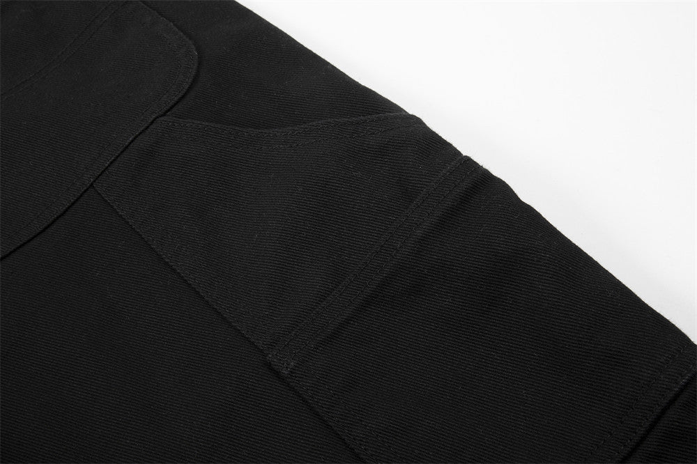 Side Stitching Cat Whisker Jeans For Men