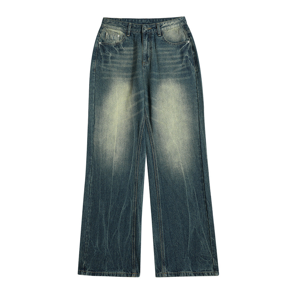 American Retro Washed Bright White Jeans Men