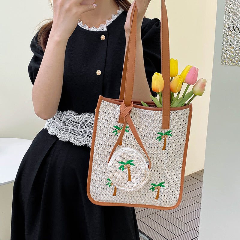Women's Fashion Woven Handbag