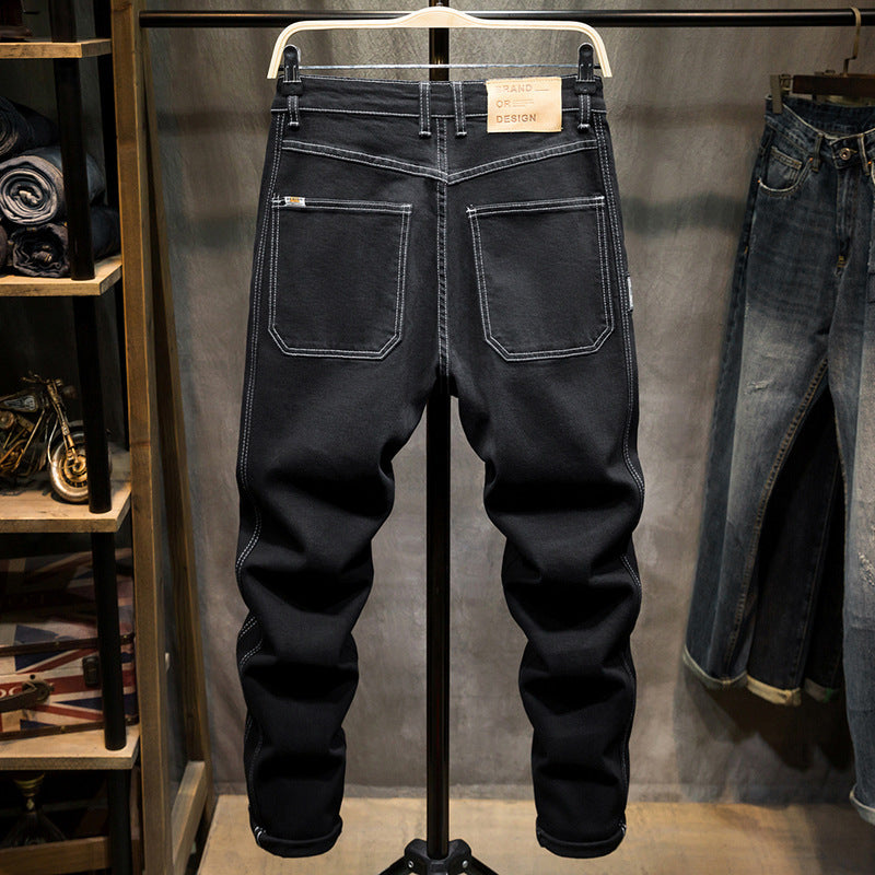 Men's Diagonal Pocket Comfortable Jeans