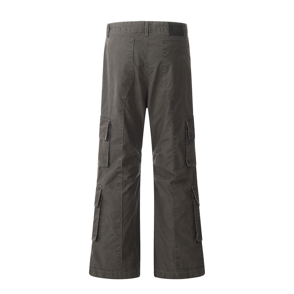 Fashion Punk Wash Water Cargo Jeans Men
