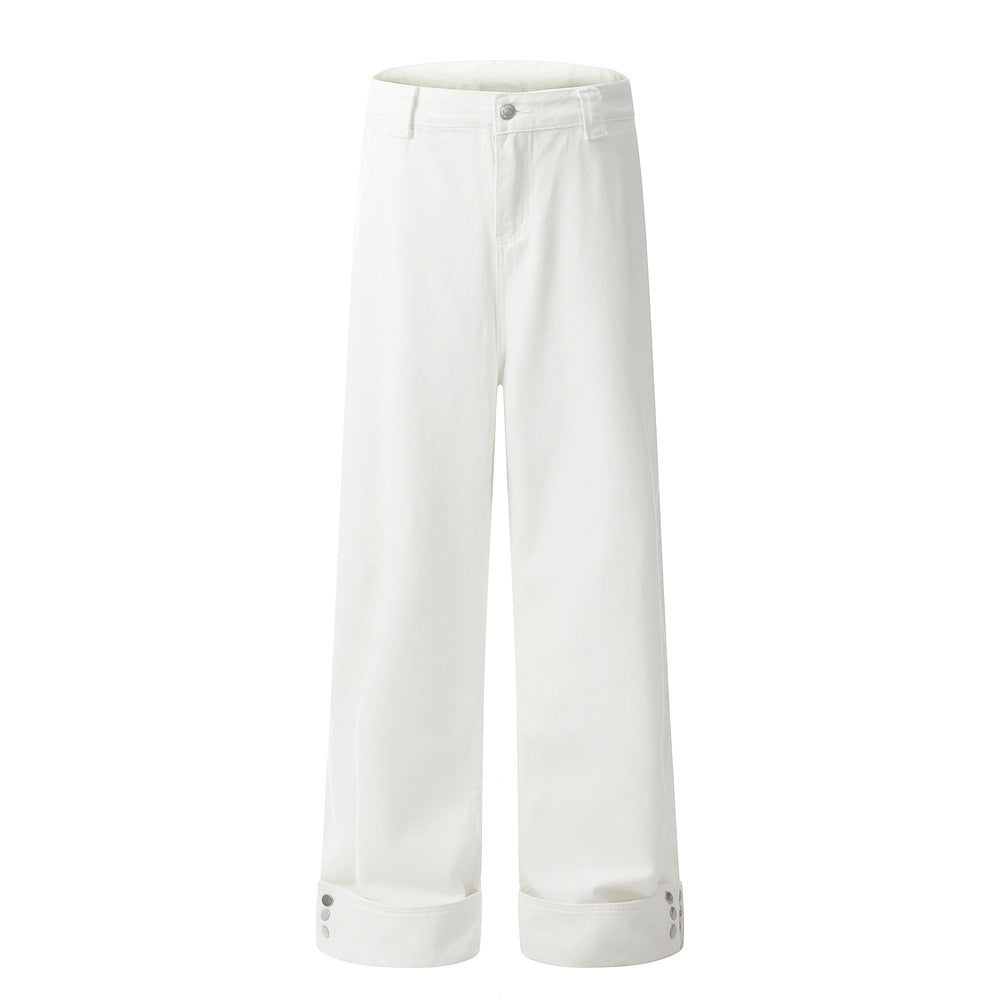 Fashion Loose Cool Wide Leg Jeans Men