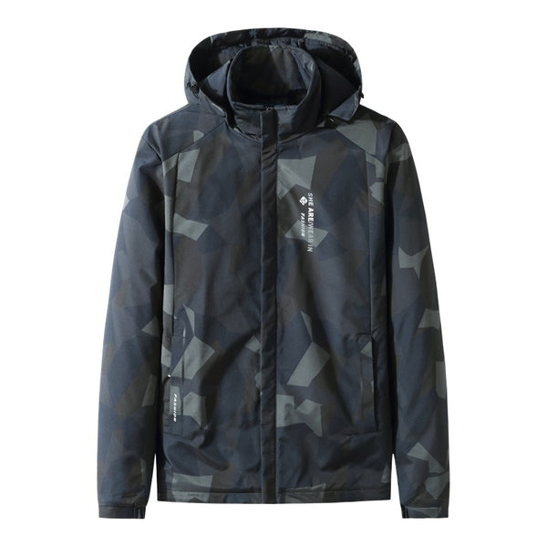 Athleisure Stand-up Collar And Hooded Padded Cotton Jacket