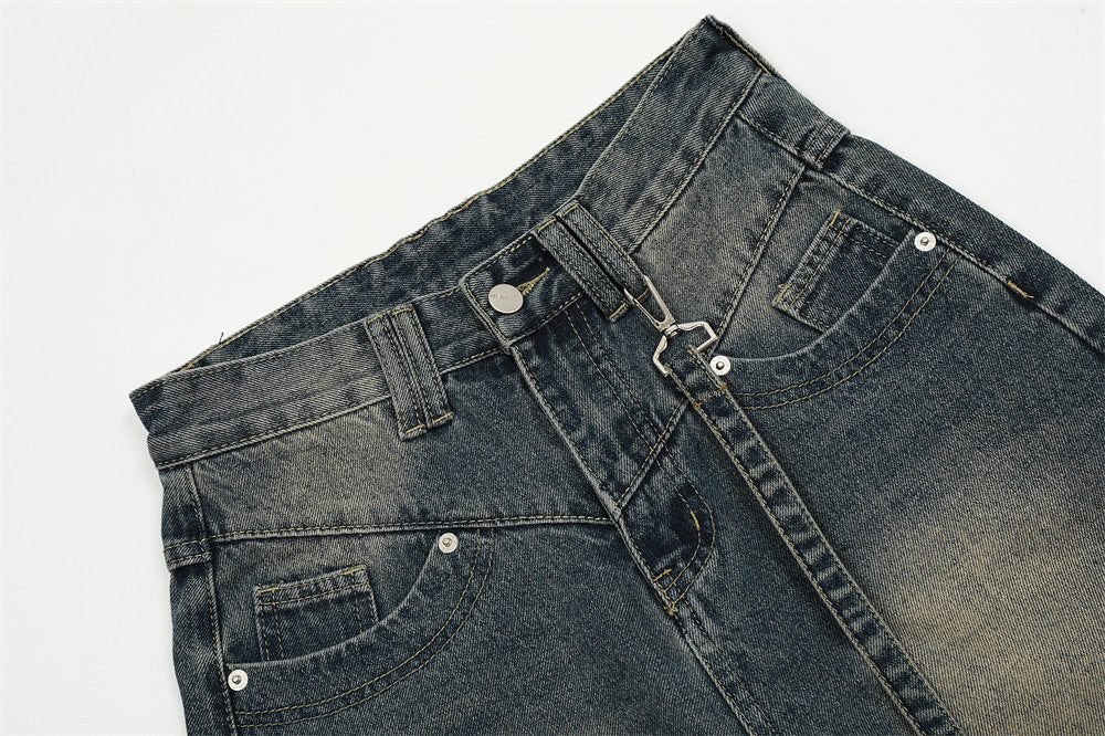 American Style Loose Wide Leg Jeans For Men