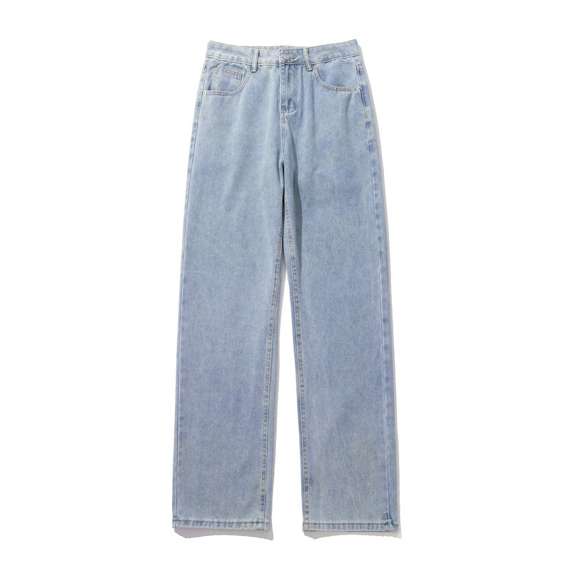 Yellow Mud Dyed High Street Washed Worn Jeans Men