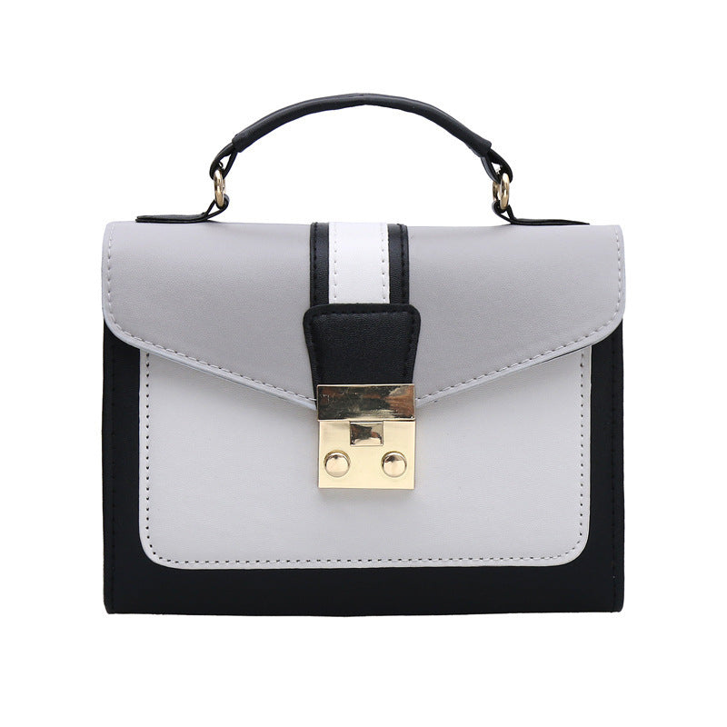 Contrasting color handbag