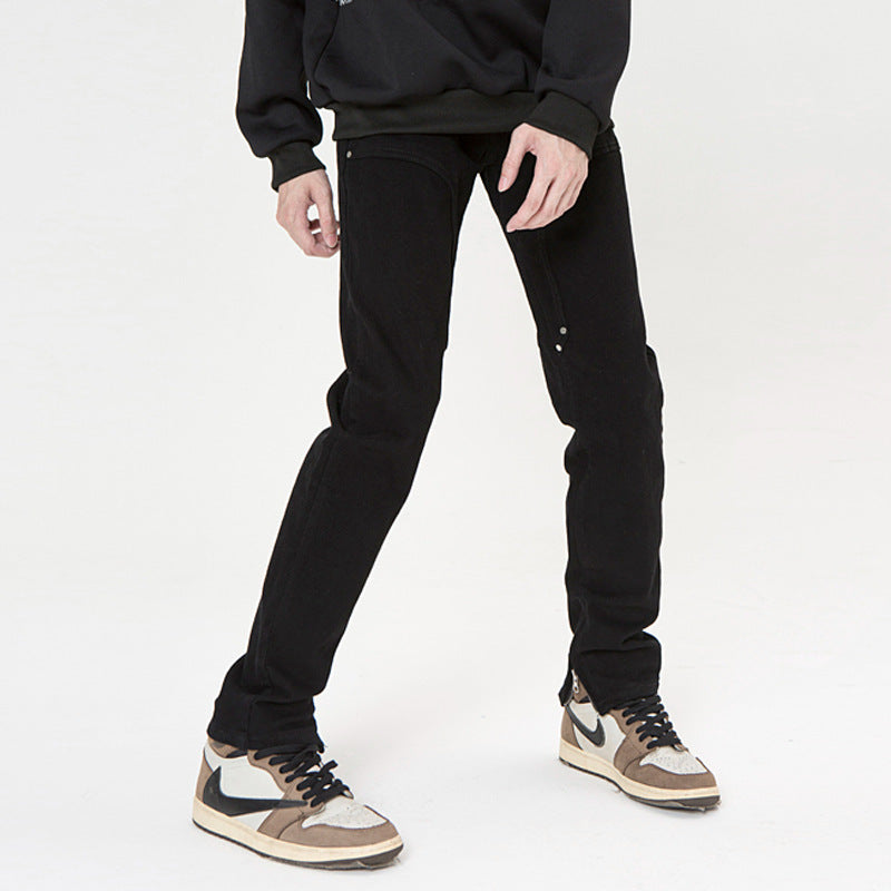 American High Street European And American Straight-leg Pants
