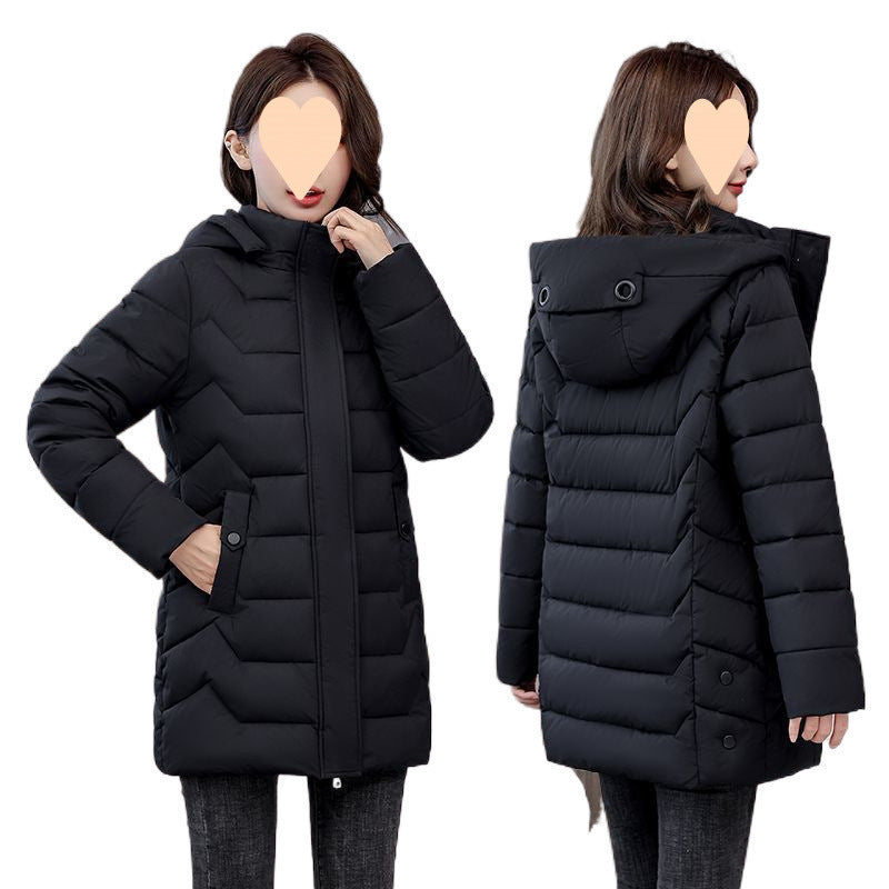 Mid-length Slim Fit Slimming Winter Women's Cotton Clothes