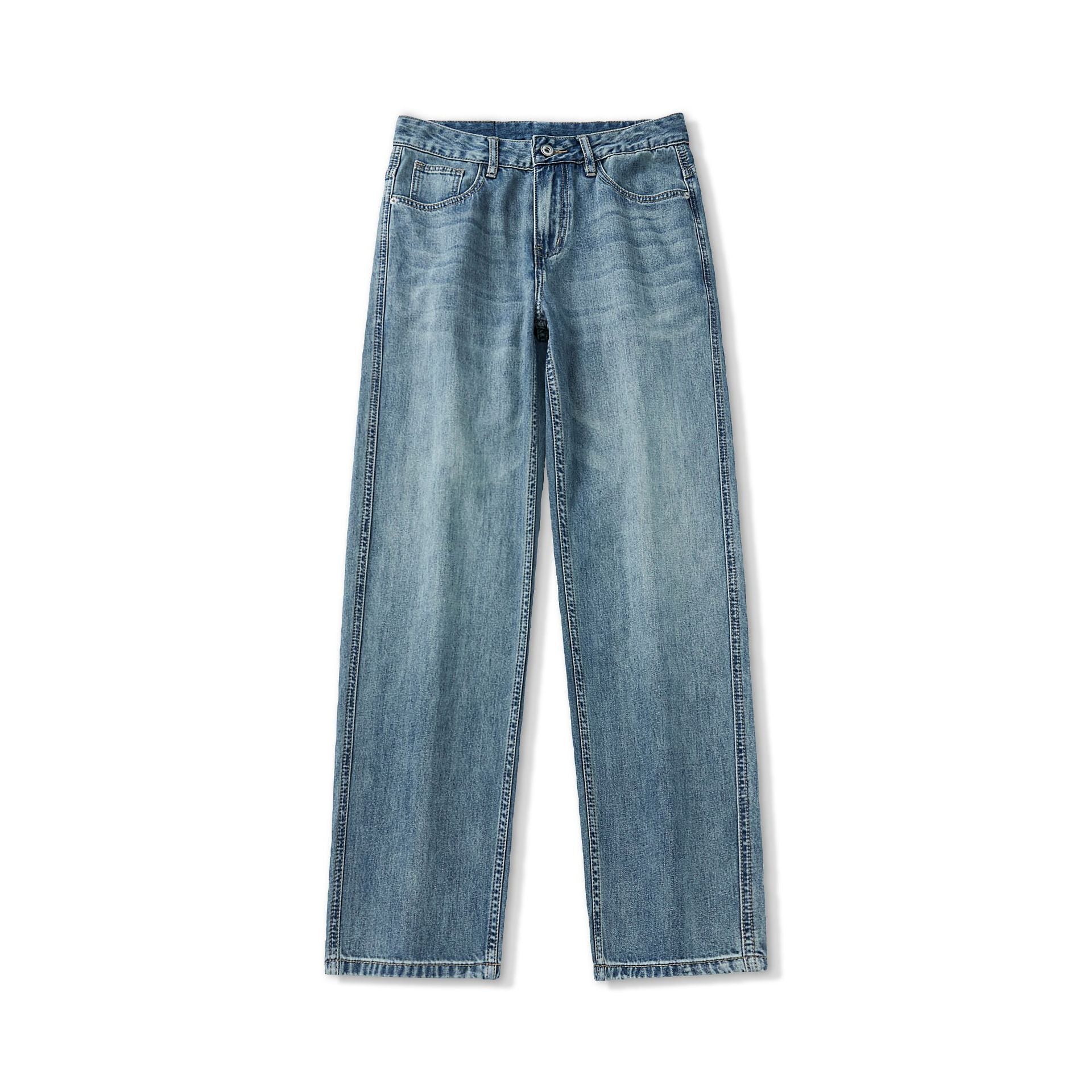 Fashion Summer Thin Ice Silk Jeans Men