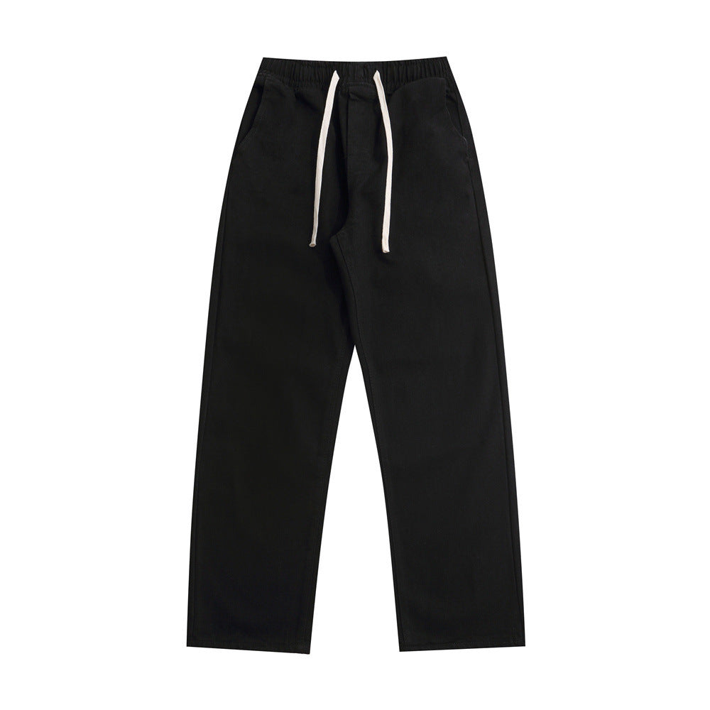 Tether Elastic Waistband All-matching Jeans Men