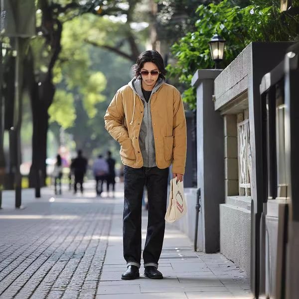 Thickened Cotton Padded Coat Men's All-match Retro Fashion Jacket