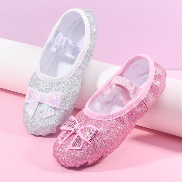 Children's Dance Soft Bottom Training Shoes Kids Ballet Shoes