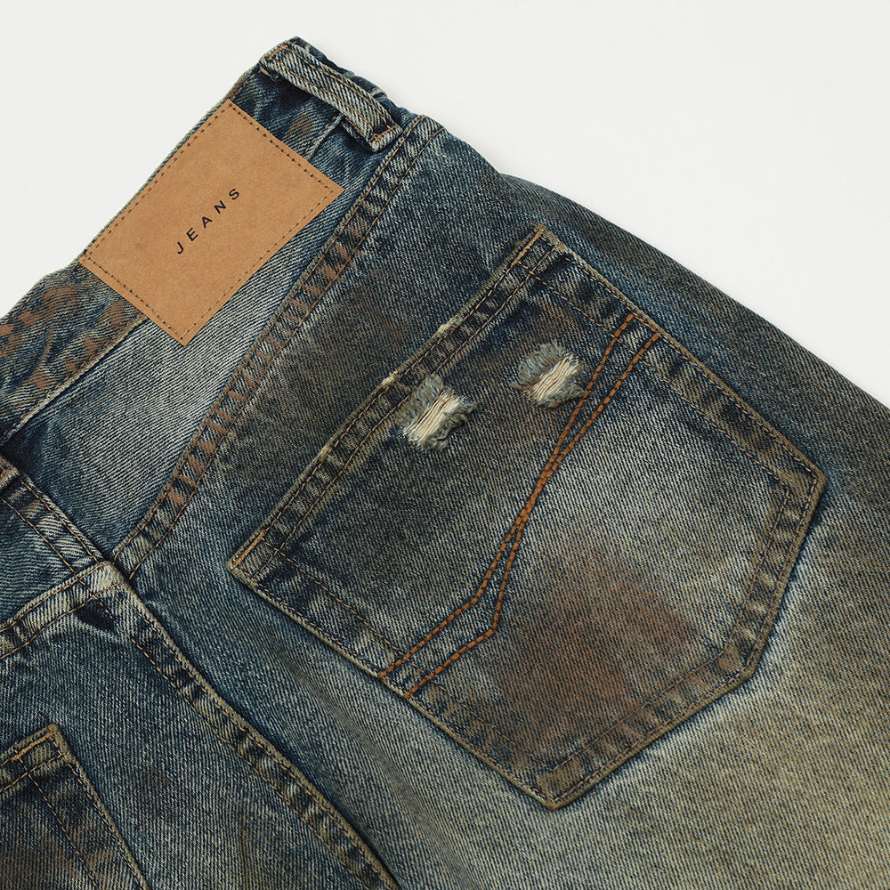 Heavy Industry Ripped Dirty Jeans Men