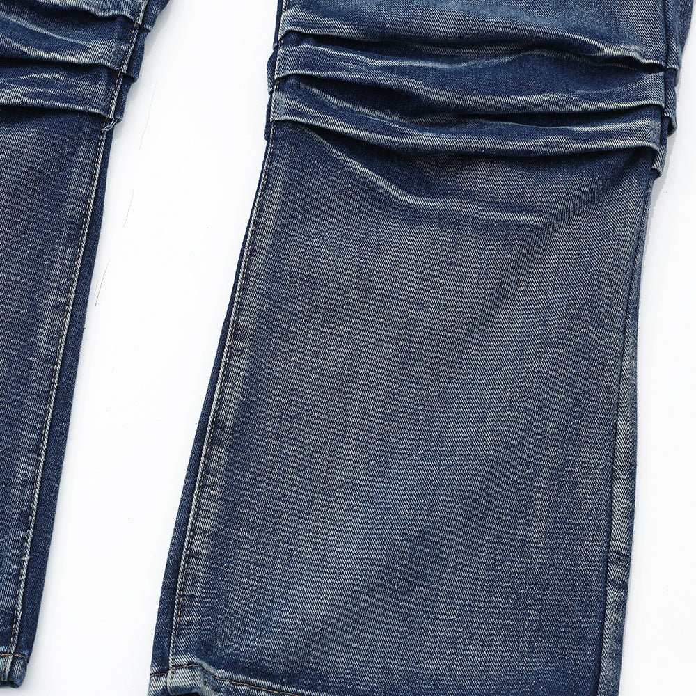 Multi-Pocket Workwear Jeans For Men And Women