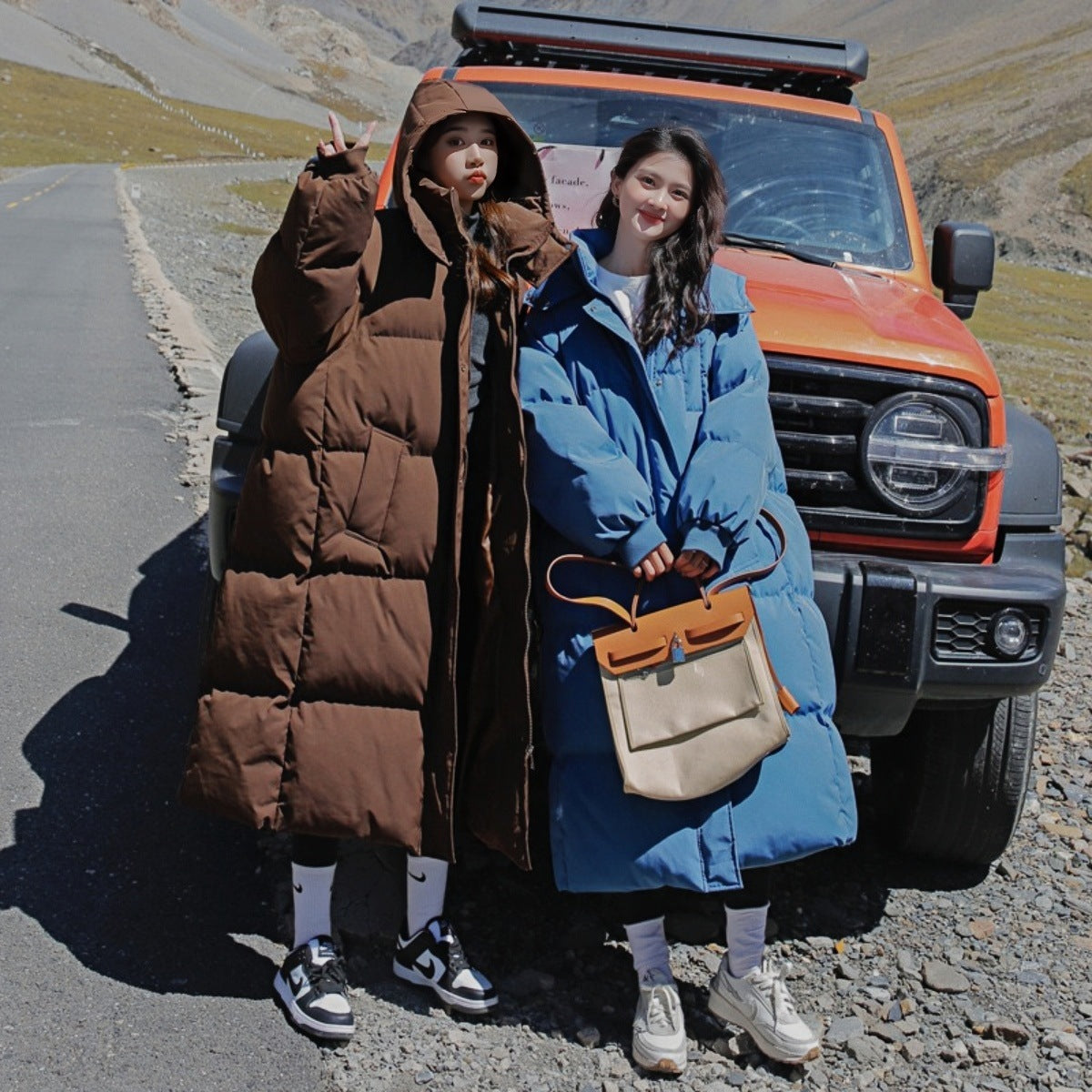 Winter New Mid-length Loose Hong Kong Style Bread Coat Cotton-padded Coat