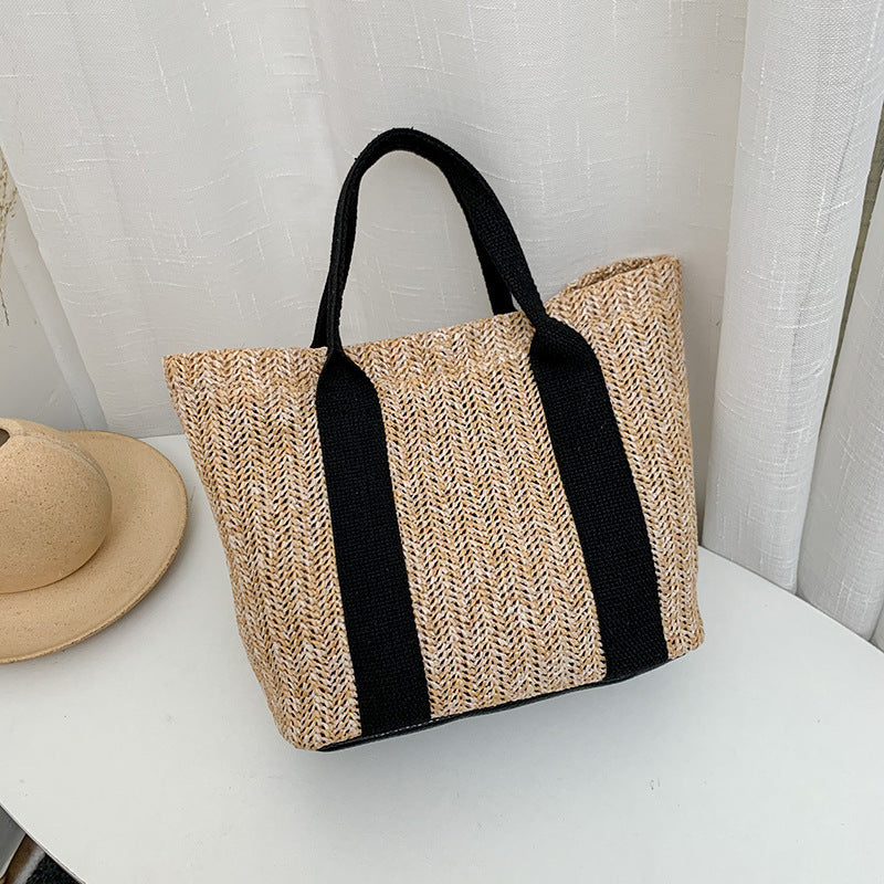 Straw Handbag Beach Style Woven