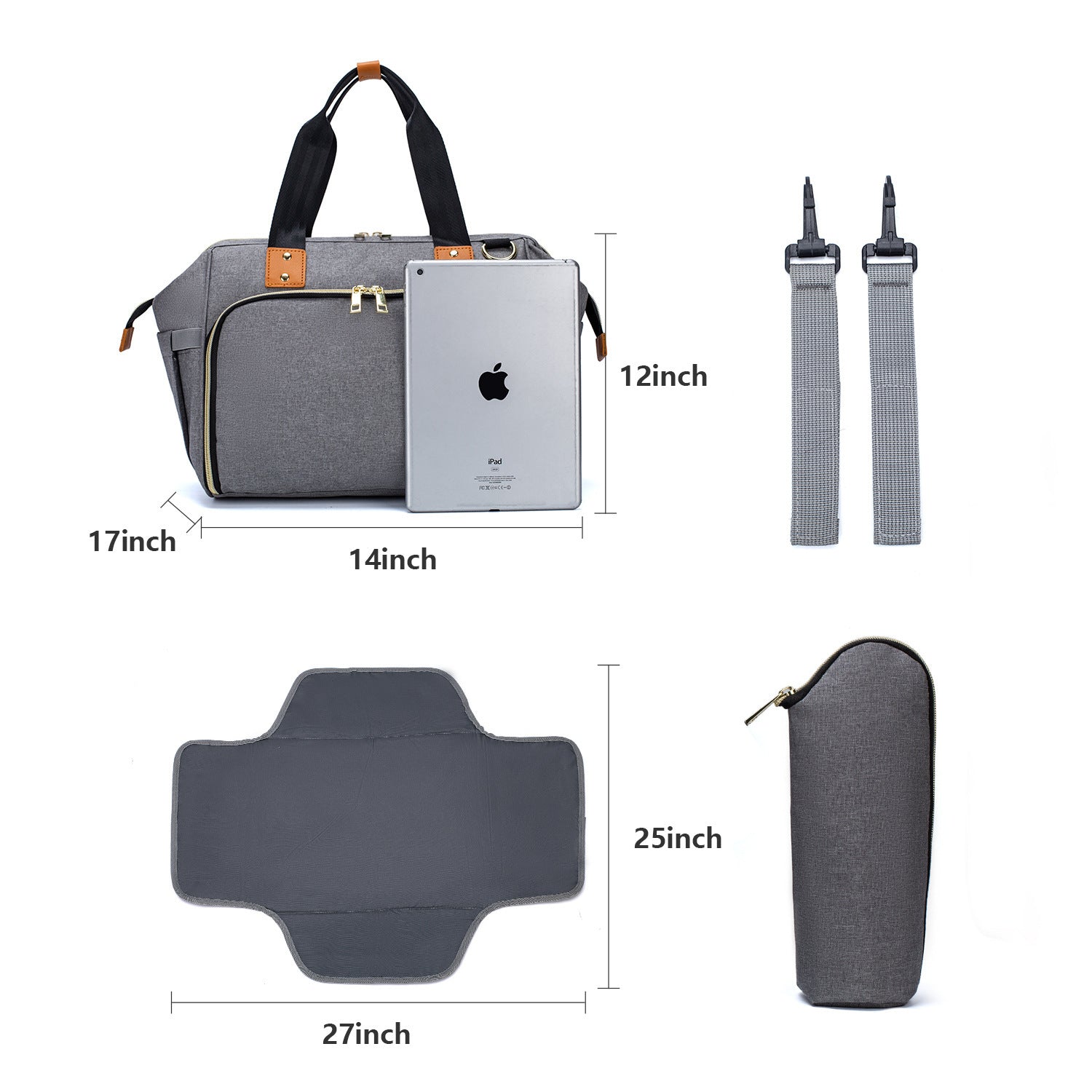The New Multi-functional Large-capacity Diagonal Portable Mummy Bag