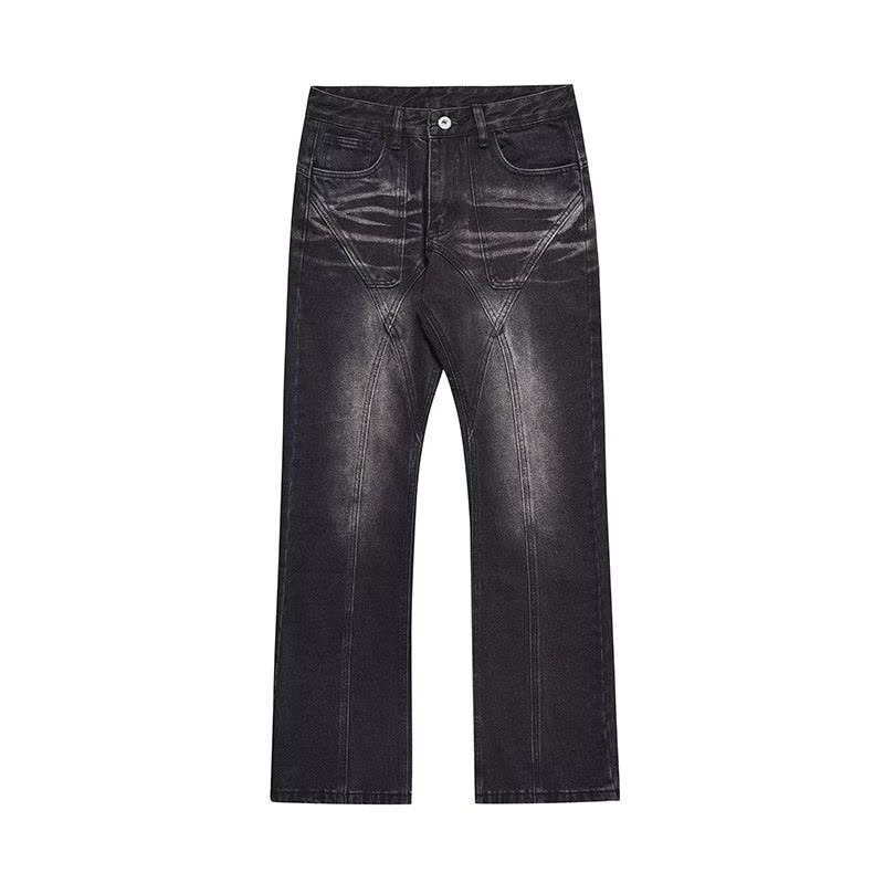 Casual Tapered Straight Washed Jeans Men