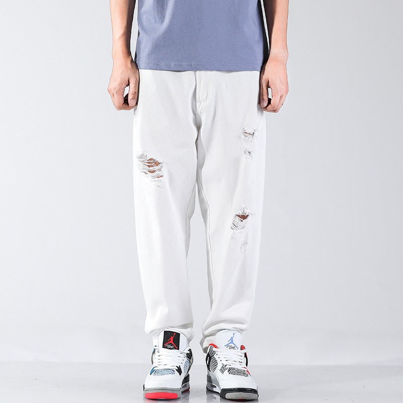 Summer Fashion Ripped Cool Jeans Men