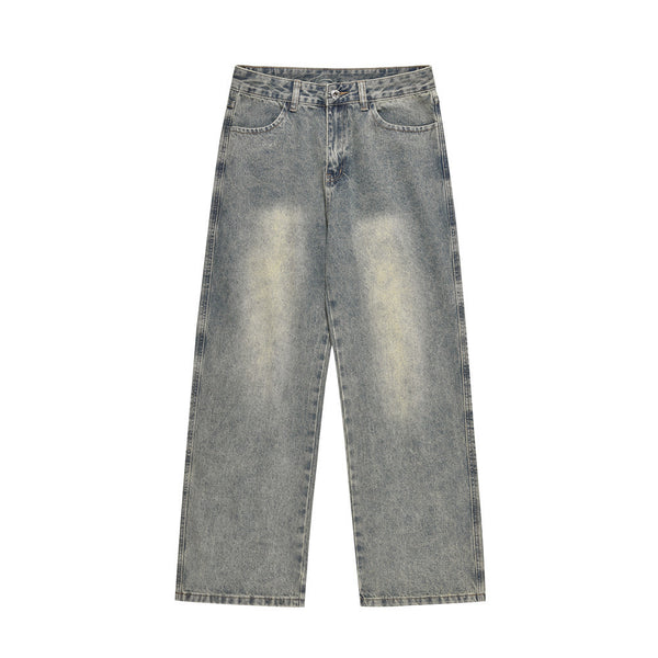 Fashion Personality Washed And Worn Jeans Men
