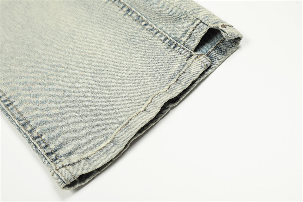 Simple Solid Color Casual Jeans For Men
