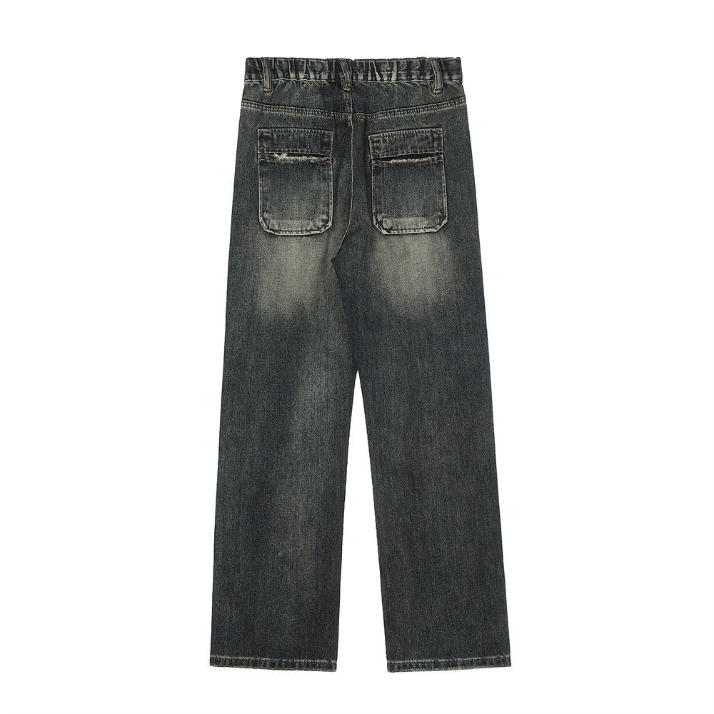 Fashionable American-style White Jeans For Men