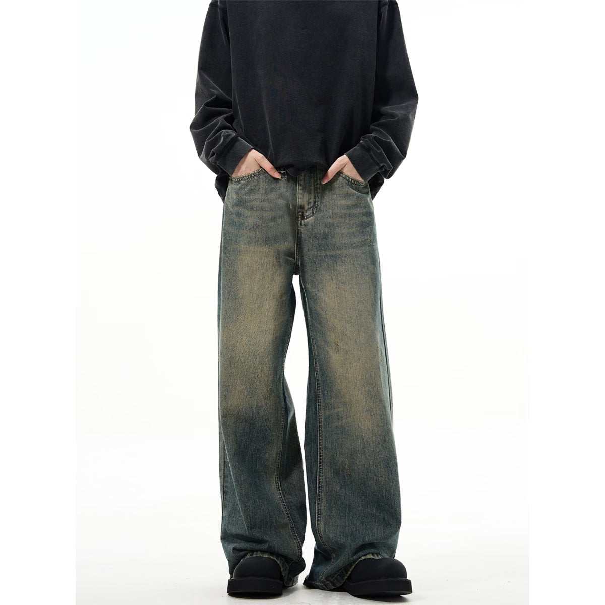 Spring, Autumn And Winter Trendy Loose Flared Jeans