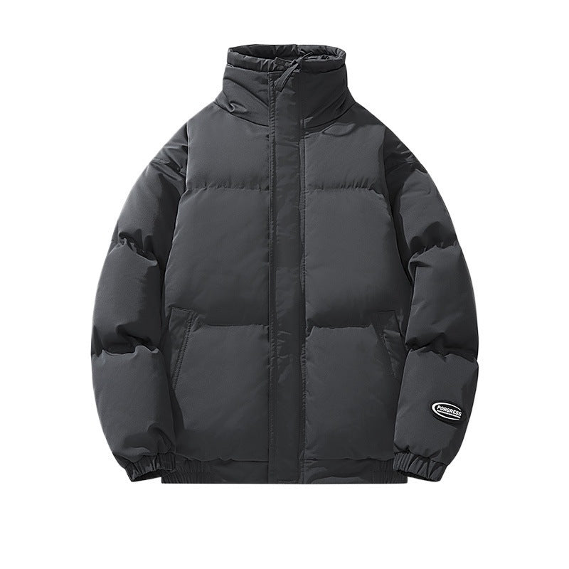 Winter Minimalist Casual Versatile Cotton Coat Men's Warm Jacket