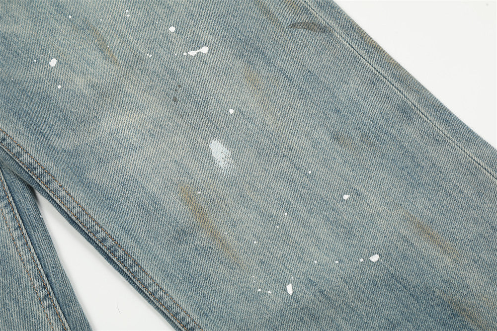 Paint Splash-ink Jeans Men's Punk Fashion Brand