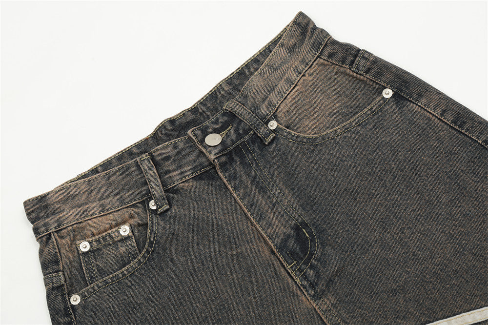 Fashion Side Zipper Slit Jeans For Men