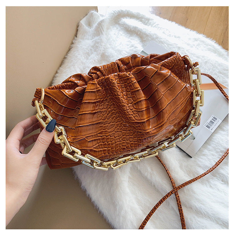 Pleated Handbag  Pattern Cloud Bag