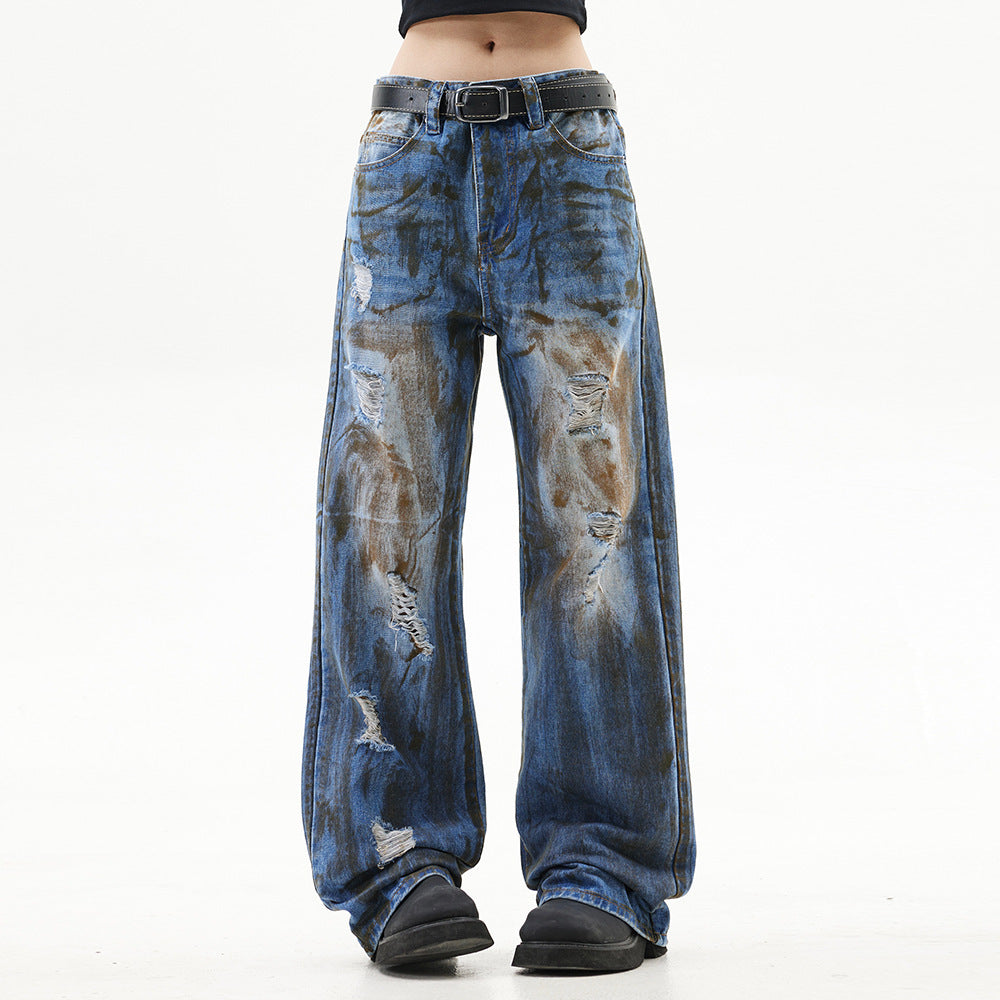 Fashion Holes Jeans For Men And Women