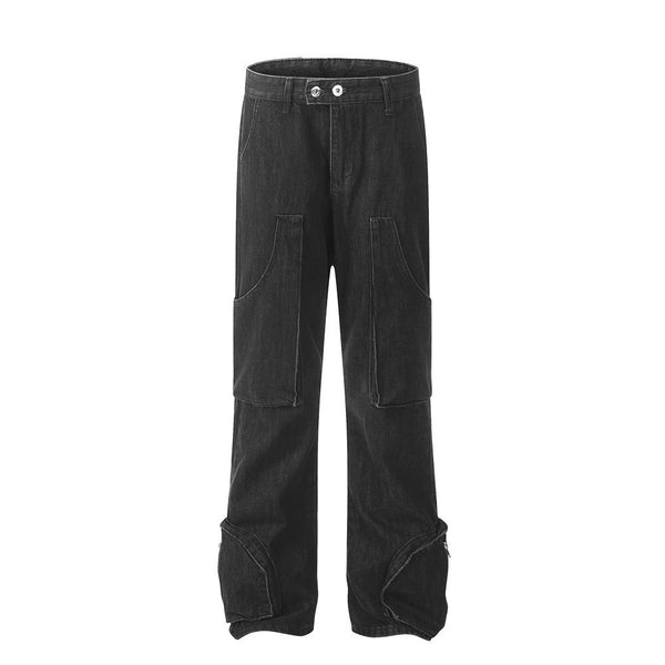 Fashion Personality Multi-pocket Design Jeans For Men