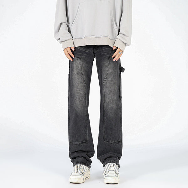 Men's American Street Logging Tooling Slightly Flared Jeans