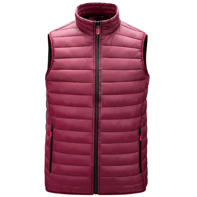 Fashion Men's Autumn Vest Stand-Collar Cotton Jacket